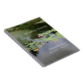 Waterlily Peaceful Garden Memorial Guest Book Notitieboek (Rechterzijde)