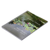 Waterlily Peaceful Garden Memorial Guest Book Notitieboek (Linkerzijde)