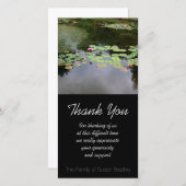 Waterlily Peaceful garden Sympathie Bedankkaart (Voorkant / Achterkant)