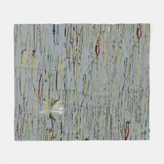 Waterlily Pond Lake Flower I Fleece Blanket Deken (Voorkant (Horizontaal))