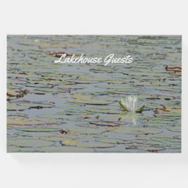 Waterlily Pond Lake Flower I Guest Book Gastenboek