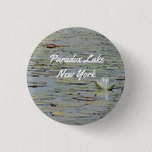 Waterlily Pond Lake Flower I Pin Button
