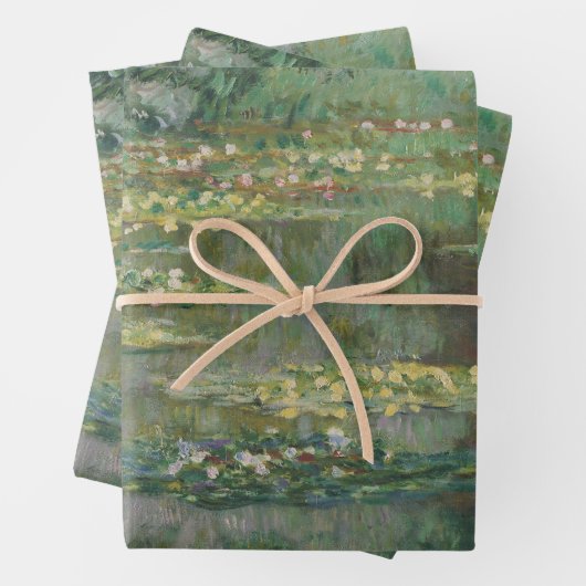 Waterlily Pond van Claude Monet,  Kunst Inpakpapier Vel (In situ)