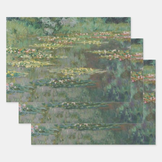 Waterlily Pond van Claude Monet,  Kunst Inpakpapier Vel (Set)