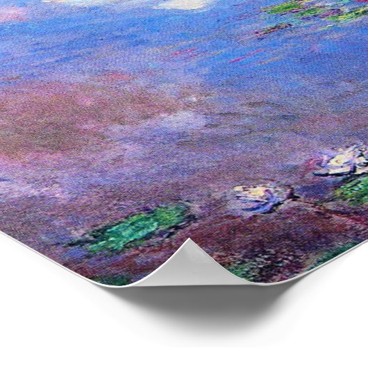 Waterlily Pond van Claude Monet,  Kunst Poster (Hoek)