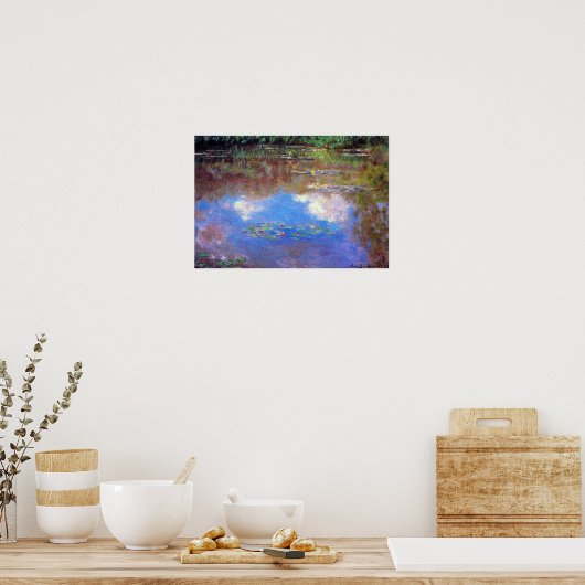 Waterlily Pond van Claude Monet,  Kunst Poster (Keuken)