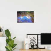 Waterlily Pond van Claude Monet,  Kunst Poster (Thuiskantoor)