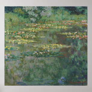 Waterlily Pond van Claude Monet,  Kunst Poster