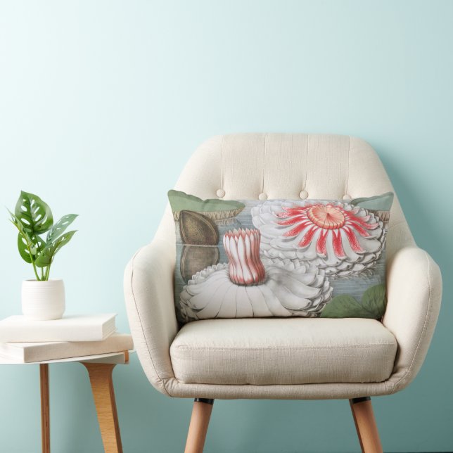  waterlioen bloemen in een Garden Pond Kussen (Stoel)