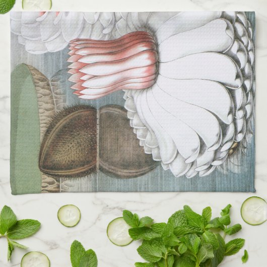  waterlioen bloemen in een Garden Pond Theedoek (Gevouwen)