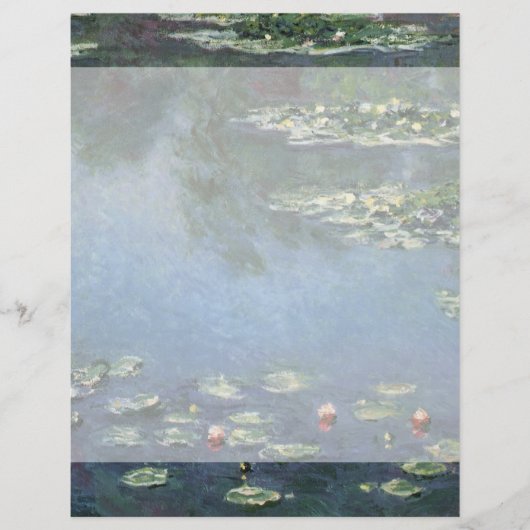 Waterlioenen van Claude Monet,  bloemen (Voorkant)