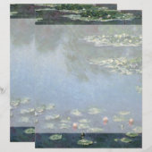 Waterlioenen van Claude Monet,  bloemen (Voorkant / Achterkant)