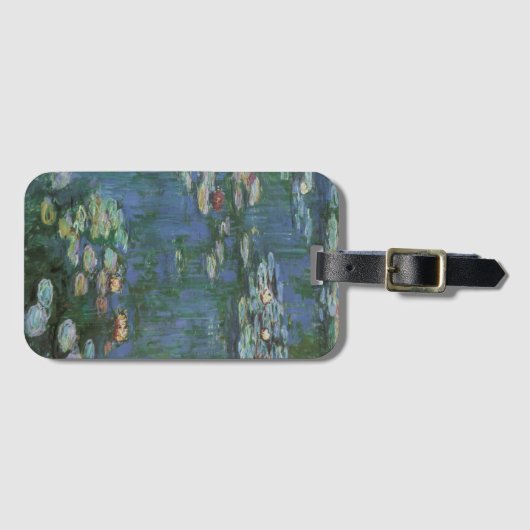 Waterlioenen van Claude Monet,  bloemen Bagagelabel (Voorkant (horizontaal))