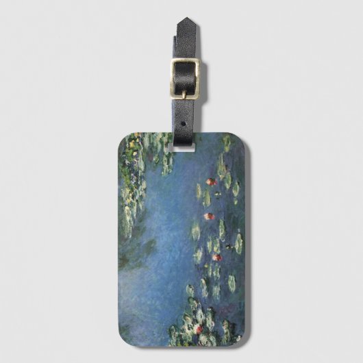 Waterlioenen van Claude Monet,  bloemen Bagagelabel (Voorkant (verticaal))