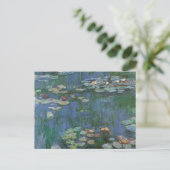 Waterlioenen van Claude Monet,  bloemen Briefkaart (Staand voorkant)