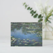 Waterlioenen van Claude Monet,  bloemen Briefkaart (Staand voorkant)