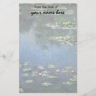 Waterlioenen van Claude Monet,  bloemen Briefpapier