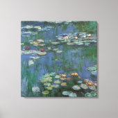 Waterlioenen van Claude Monet,  bloemen Canvas Afdruk (Voorkant)