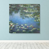 Waterlioenen van Claude Monet, bloemen Canvas Afdruk (Insitu (Houten vloer))