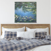 Waterlioenen van Claude Monet, bloemen Canvas Afdruk (Insitu (Slaapkamer))