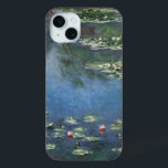 Waterlioenen van Claude Monet,  bloemen iPhone 15 Mini Hoesje<br><div class="desc">Water Lilies (1906) van Claude Monet is een impressionisme in het kunstlandschap schilderij. Het is een van de vele variaties van waterlelie schilderijen die Monet schilderde in zijn bloemtuin in Giverny, Frankrijk. Waterlelijke bloemen in een veerseizoen vijver. Over de kunstenaar: Claude Monet (1840-1926) was een oprichter van de Franse impressionistische...</div>