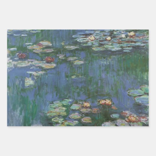 Waterlioenen van Claude Monet,  bloemen Inpakpapier Vel (Voorkant)
