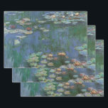 Waterlioenen van Claude Monet,  bloemen Inpakpapier Vel<br><div class="desc">Waterlilies (1916) van Claude Monet. Water Lilies is een impressionisme, een mooi kunstschilderij. Monet's lenteseizoen bloemtuin in Giverny, Frankrijk. Dit landschap is een van de vele variaties van waterlelie schilderijen die Monet schilderde door zijn vijver. Over de kunstenaar: Claude Monet (1840-1926) was een oprichter van de Franse impressionistische schilderbeweging, waarbij...</div>