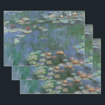Waterlioenen van Claude Monet,  bloemen Inpakpapier Vel<br><div class="desc">Waterlilies (1916) van Claude Monet. Water Lilies is een impressionisme, een mooi kunstschilderij. Monet's lenteseizoen bloemtuin in Giverny, Frankrijk. Dit landschap is een van de vele variaties van waterlelie schilderijen die Monet schilderde door zijn vijver. Over de kunstenaar: Claude Monet (1840-1926) was een oprichter van de Franse impressionistische schilderbeweging, waarbij...</div>