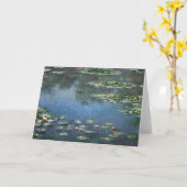 Waterlioenen van Claude Monet, bloemen Kaart (Gele Bloem)