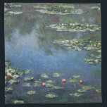 Waterlioenen van Claude Monet,  bloemen Katoenen Servet<br><div class="desc">Water Lilies (1906) van Claude Monet is een impressionisme in het kunstlandschap schilderij. Het is een van de vele variaties van waterlelie schilderijen die Monet schilderde in zijn bloemtuin in Giverny, Frankrijk. Waterlelijke bloemen in een veerseizoen vijver. Over de kunstenaar: Claude Monet (1840-1926) was een oprichter van de Franse impressionistische...</div>