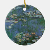 Waterlioenen van Claude Monet,  bloemen Keramisch Ornament (Voorkant)