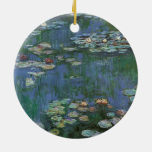 Waterlioenen van Claude Monet,  bloemen Keramisch Ornament