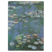 Waterlioenen van Claude Monet, bloemen Klembord (Achterkant)