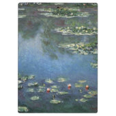Waterlioenen van Claude Monet,  bloemen Klembord (Achterkant)