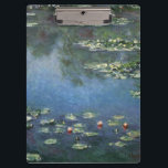 Waterlioenen van Claude Monet,  bloemen Klembord<br><div class="desc">Water Lilies (1906) van Claude Monet is een impressionisme in het kunstlandschap schilderij. Het is een van de vele variaties van waterlelie schilderijen die Monet schilderde in zijn bloemtuin in Giverny, Frankrijk. Waterlelijke bloemen in een veerseizoen vijver. Over de kunstenaar: Claude Monet (1840-1926) was een oprichter van de Franse impressionistische...</div>