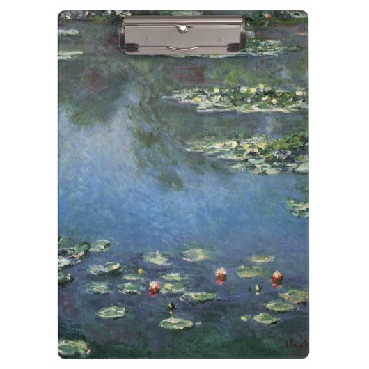 Waterlioenen van Claude Monet,  bloemen Klembord (Voorkant)