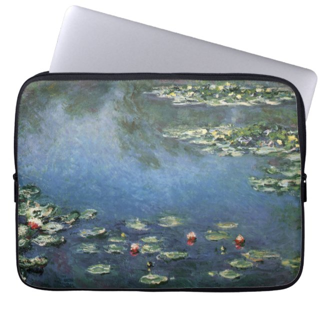 Waterlioenen van Claude Monet,  bloemen Laptop Sleeve (Voorkant)