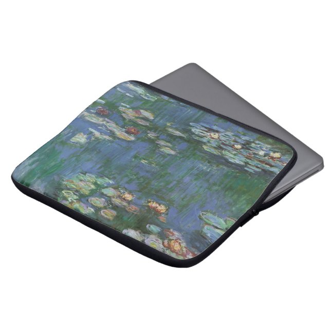 Waterlioenen van Claude Monet,  bloemen Laptop Sleeve (Voorkant top)