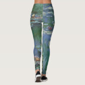 Waterlioenen van Claude Monet, bloemen Leggings (Achterkant)
