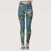 Waterlioenen van Claude Monet, bloemen Leggings (Voorkant)