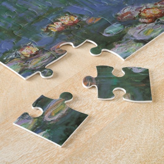 Waterlioenen van Claude Monet,  bloemen Legpuzzel (Zijkant)
