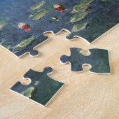 Waterlioenen van Claude Monet,  bloemen Legpuzzel (Zijkant)