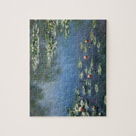 Waterlioenen van Claude Monet,  bloemen Legpuzzel (Verticaal)