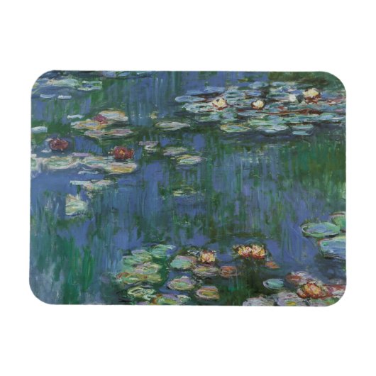 Waterlioenen van Claude Monet,  bloemen Magneet (Horizontaal)