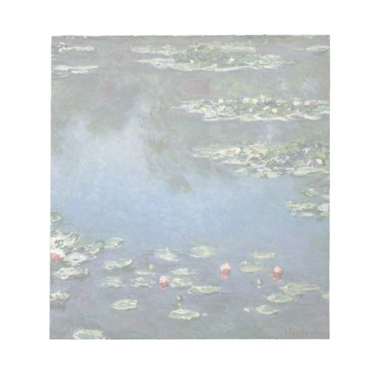 Waterlioenen van Claude Monet,  bloemen Notitieblok (Voorkant)