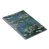 Waterlioenen van Claude Monet, bloemen Notitieboek (Rechterzijde)