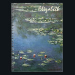 Waterlioenen van Claude Monet,  bloemen Notitieboek<br><div class="desc">Water Lilies (1906) van Claude Monet is een impressionisme in het kunstlandschap schilderij. Het is een van de vele variaties van waterlelie schilderijen die Monet schilderde in zijn bloemtuin in Giverny, Frankrijk. Waterlelijke bloemen in een veerseizoen vijver. Over de kunstenaar: Claude Monet (1840-1926) was een oprichter van de Franse impressionistische...</div>