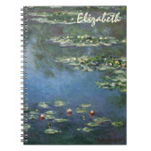 Waterlioenen van Claude Monet,  bloemen Notitieboek (Voorkant)