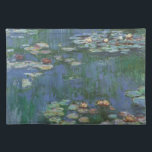Waterlioenen van Claude Monet,  bloemen Placemat<br><div class="desc">Waterlilies (1916) van Claude Monet. Water Lilies is een impressionisme, een mooi kunstschilderij. Monet's lenteseizoen bloemtuin in Giverny, Frankrijk. Dit landschap is een van de vele variaties van waterlelie schilderijen die Monet schilderde door zijn vijver. Over de kunstenaar: Claude Monet (1840-1926) was een oprichter van de Franse impressionistische schilderbeweging, waarbij...</div>