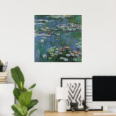 Waterlioenen van Claude Monet, bloemen Poster (Thuiskantoor)